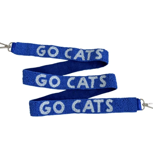 Ремешок для кошелька ручной работы Go Cats Gameday расшитый бисером продемонстрирует свой стиль команды!