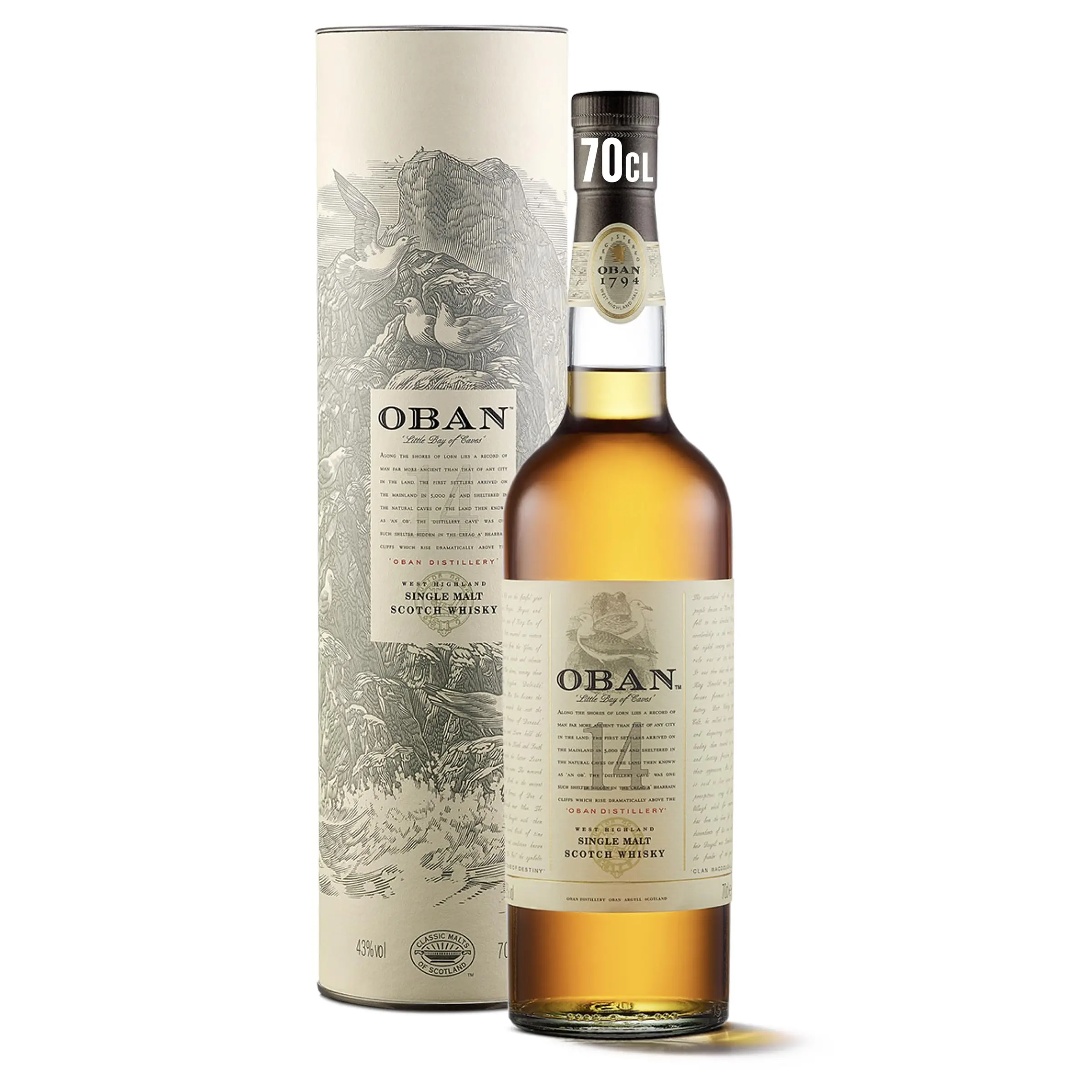 Single malt scotch Oban whiskey / Oban 14 years whiskey wholesale price