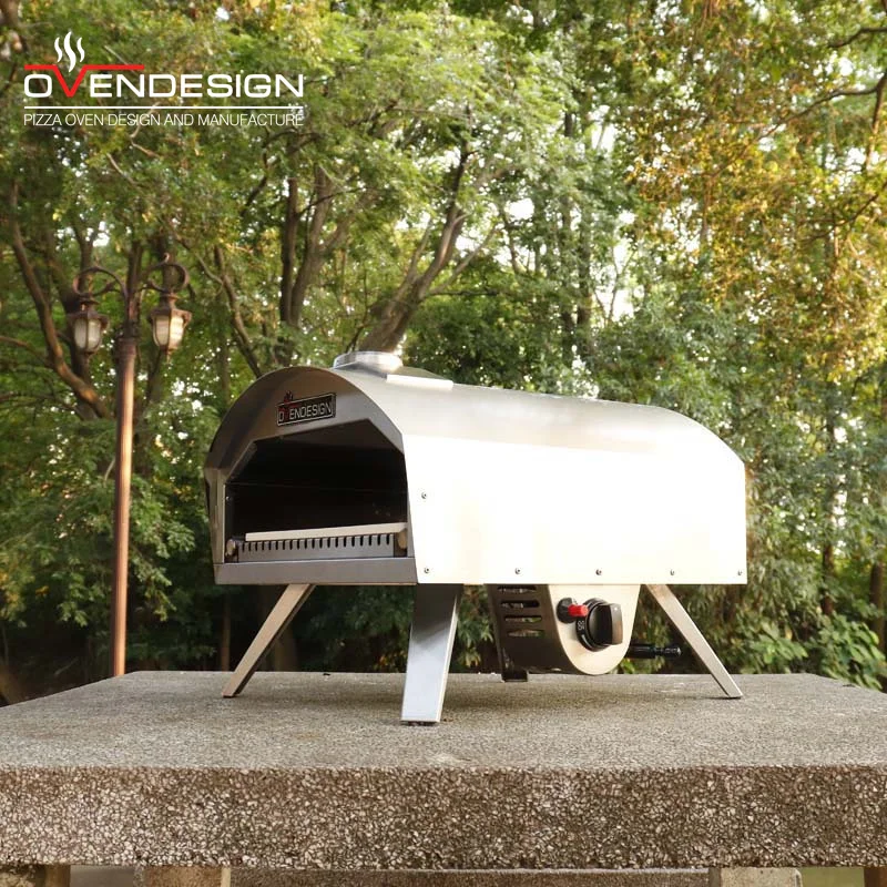 Overheat Protection portable outdoor garden kitchen stainless steel portable small Gas Pizza Oven