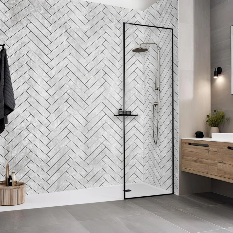 Cheap Price 8 Mm Faux Tile Vinyl Acp Pvc Stone Acrylic Acryl Panel Wallpaper Floor And Wall Coating Paneling Sheet For Bathroom