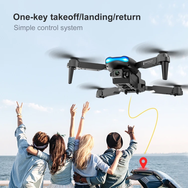 Factory Direct Sale K3 E99 Pro 4K Mini Drone Three-sided Obstacle Avoidance Foldable Quad copter Toy With Single Camera