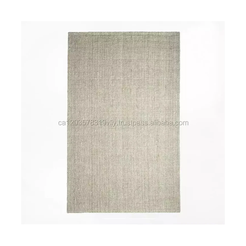 Top Quality Jute Flat Weave Natural Handmade Dhurrie Indian Carpet Rugs Jute Rug For Sale