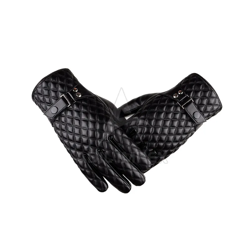 Cowhide Men Hand Driving Leather Work Gloves With Stretchable Wrist Cut Resistant Driving Gloves