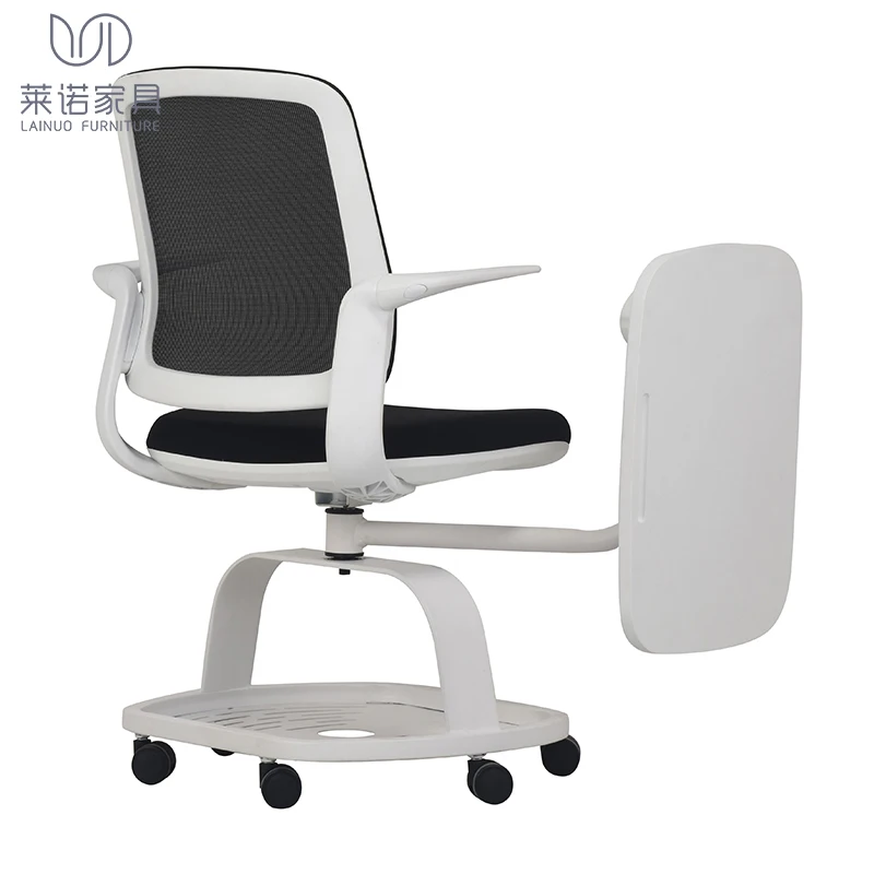 Study board chair mesh back training chair with writing board for training