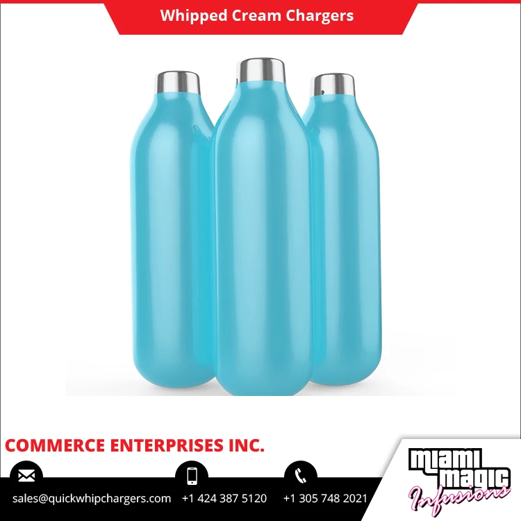 Exceptional Quality Widely Selling 100 Pack 9g Miami Magic Whipped Cream Charger at Low Market Price