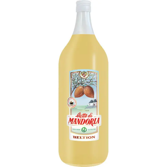 Premium Italian almond milk syrup 2000 ml VEGANOK certified to be diluted for drinks for cocktails or for topping