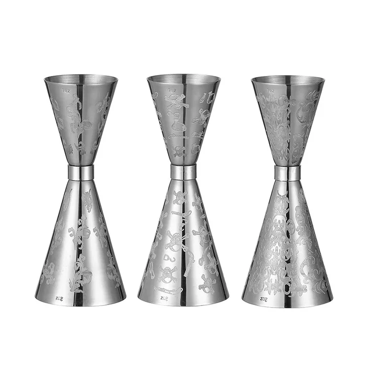 High quality steel jigger glass Wine Decanter Whiskey Decanter Sets Whiskey Decanter for handmade use