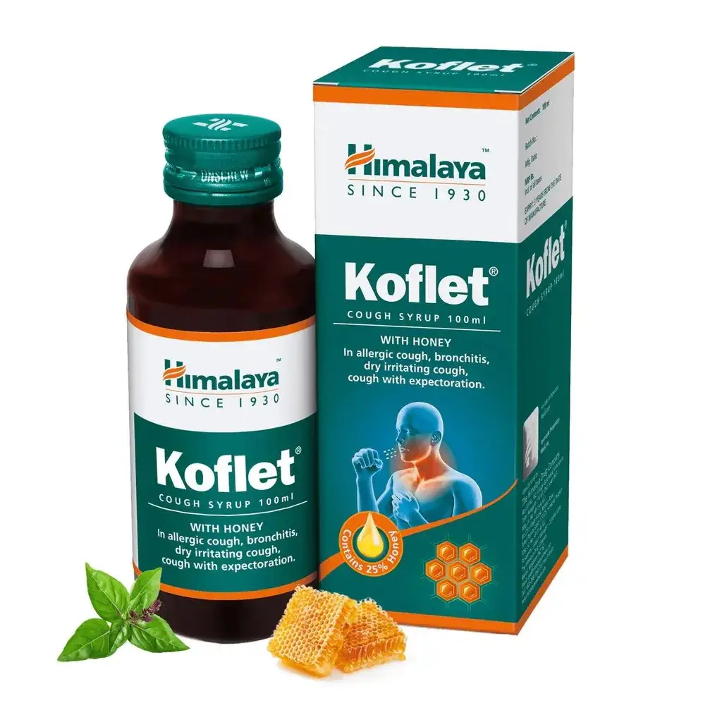 Best Selling Himalaya Koflet Syrup for relief from cough Available at Wholesale Price from India Manufacturer for Export