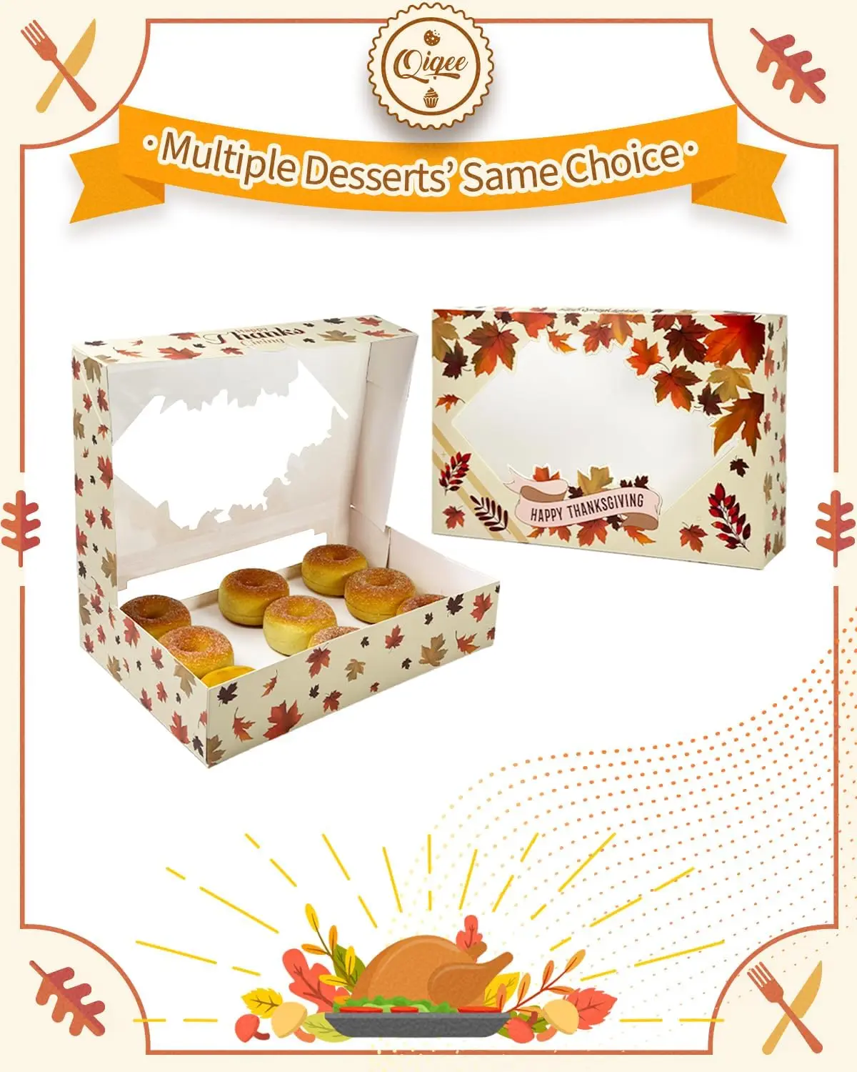 Reusable Custom Logo Folding One Piece Luxury Bakery Mochi Donut Packaging Box