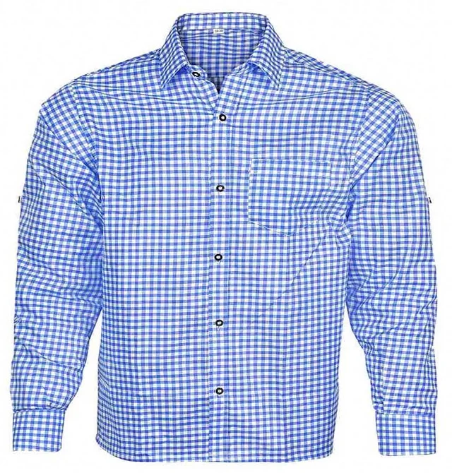 Adults Trachten Shirt with Mandarin Collar Cotton Flannel Silk Breathable Plain Dyed Oktoberfest XL Lederhosen Patterned Shirt