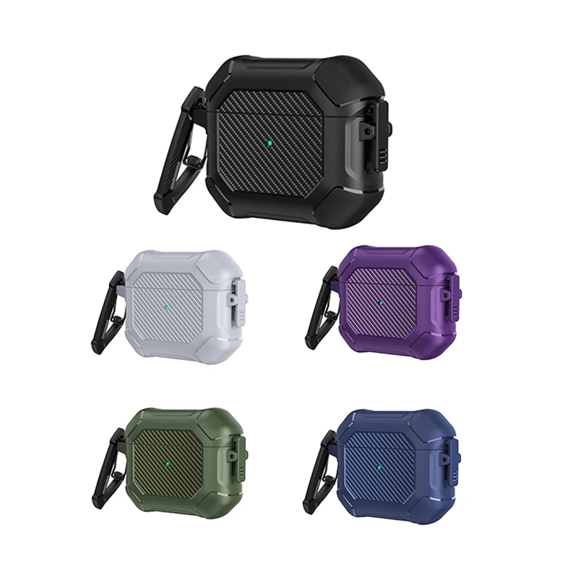 For Airpods Pro 2 Case Gen 2022 Carbon Fiber Side Switch Earphone Accessories Headphone Cover For Apple Air Pod 3 Pro Case