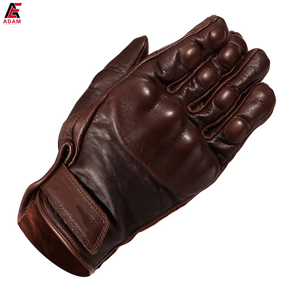 Real Goat Leather gloves with palm grip panel, memory foam knuckles and reinforced inserts affordable prices