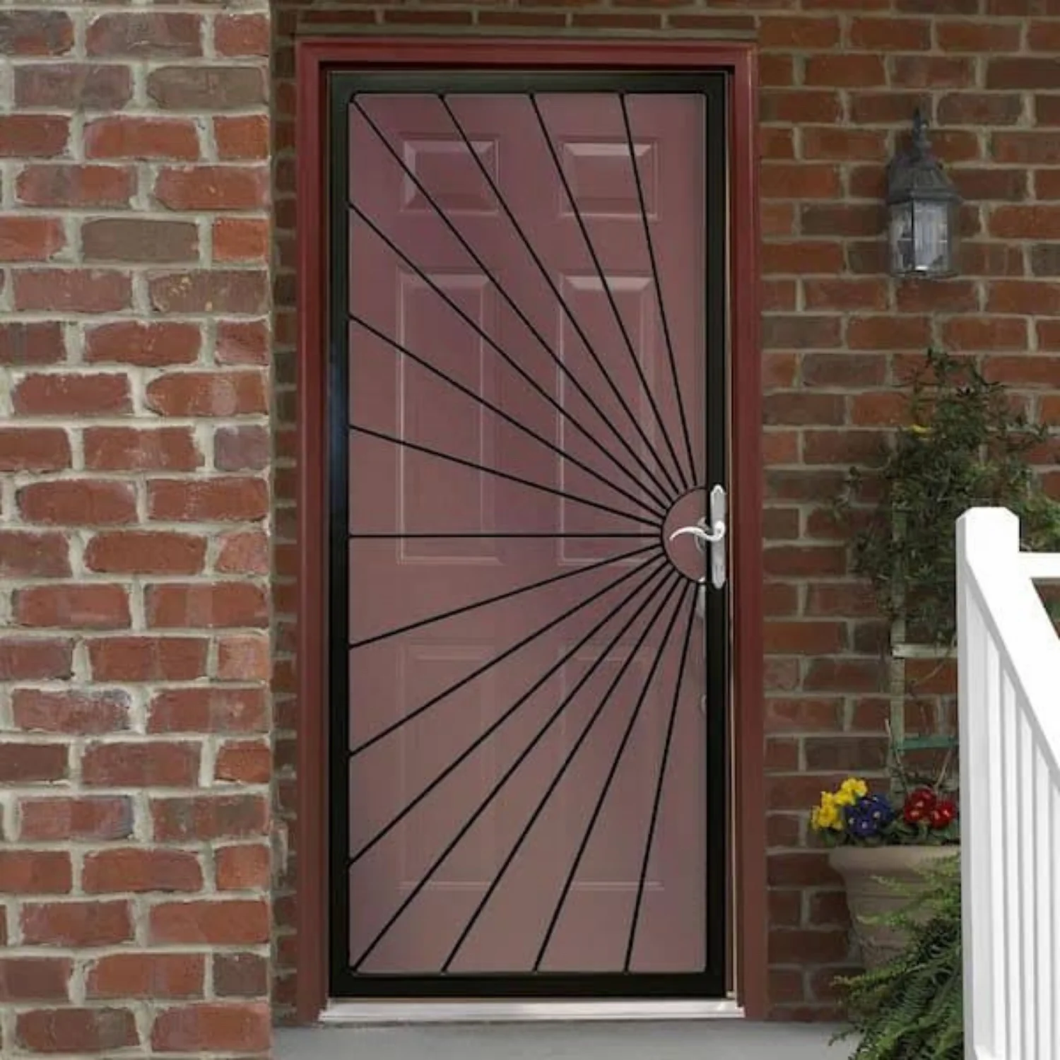 Metal Doors Exterior Steel Decorative Wrought Iron Metal Custom Steel Security Screen Door