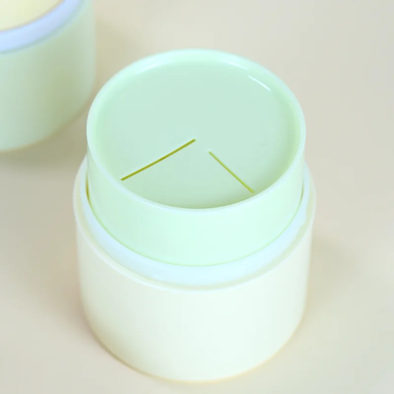 2024 new arrival custom empty purple 50g plastic container rotate luxury makeup remover pp cream cosmetics jars with lids