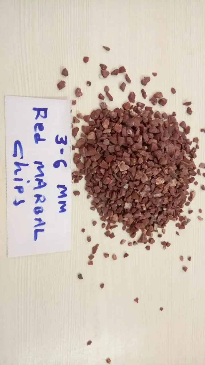 Кровавая красная мраморная крошка полиуретановое покрытие полированное специальное для украшения сада и