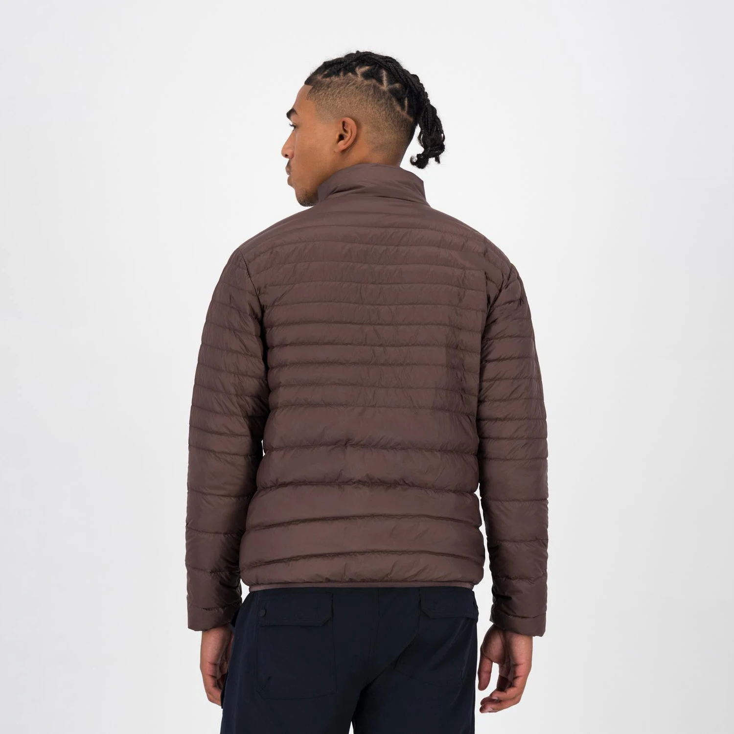 High Quality Lightweight Winter Puffer Jacket Men Fashion Bubble Quilted Bomber Coat Hooded Stand Collar Cheap Fabric Material