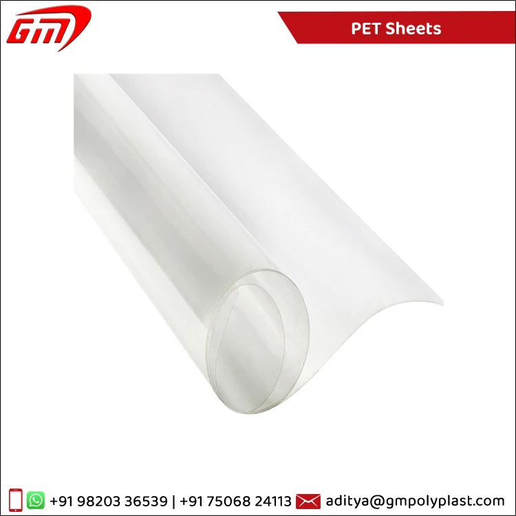 Exceptional Quality Wholesale Selling 100% PET Plastic Material Roll / Cut Sheets from Top Exporter