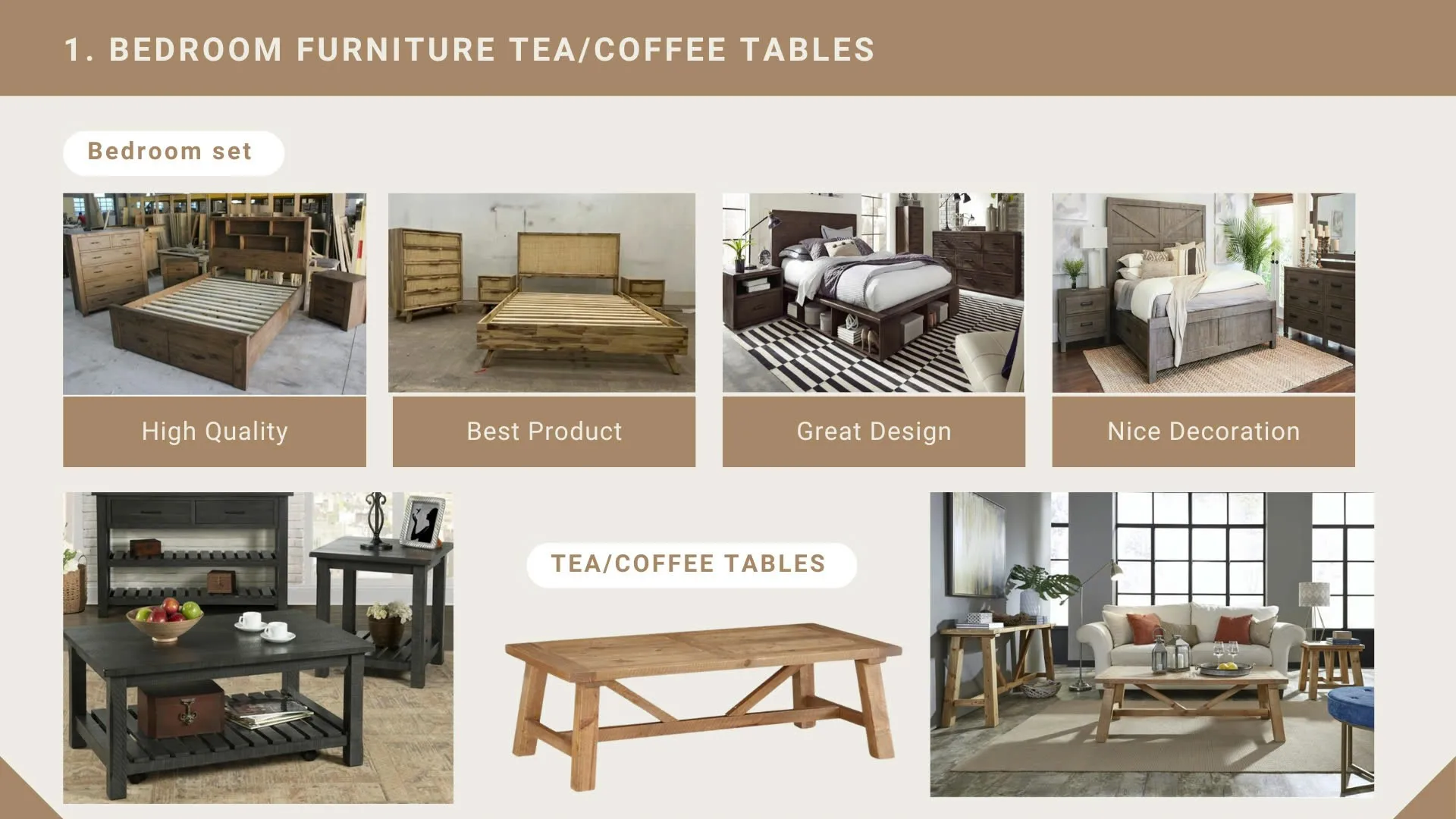 Luxury Mid-Century Platform Bed from Vietnam: Premium Bedroom Furniture for Discerning Buyers