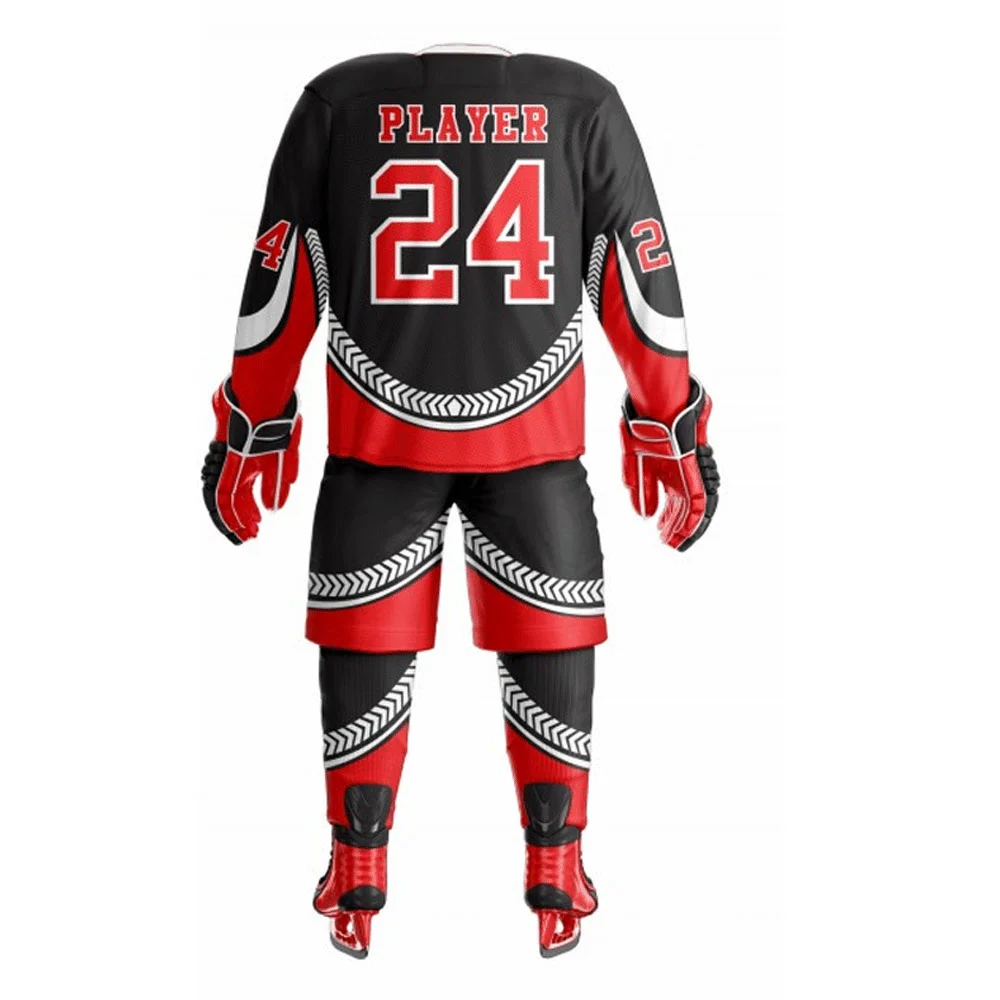 Sports Wears Printed College Team Wear Ice Hockey Uniform Wholesale High Quality Custom Design Ice Hockey Uniform