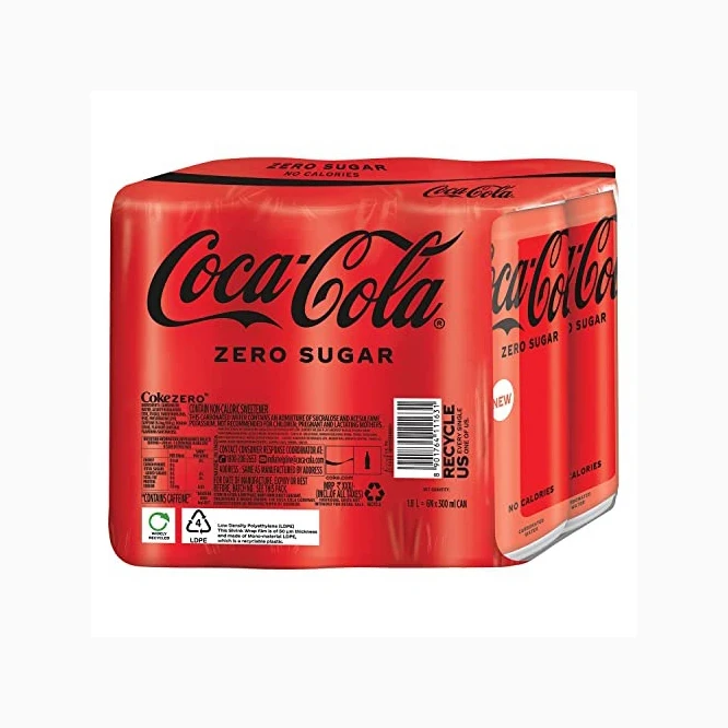 Coca-cola безалкогольный напиток с нулевым сахаром 8x330 мл (1 5lx6) газированный coca cola Zero Sugar