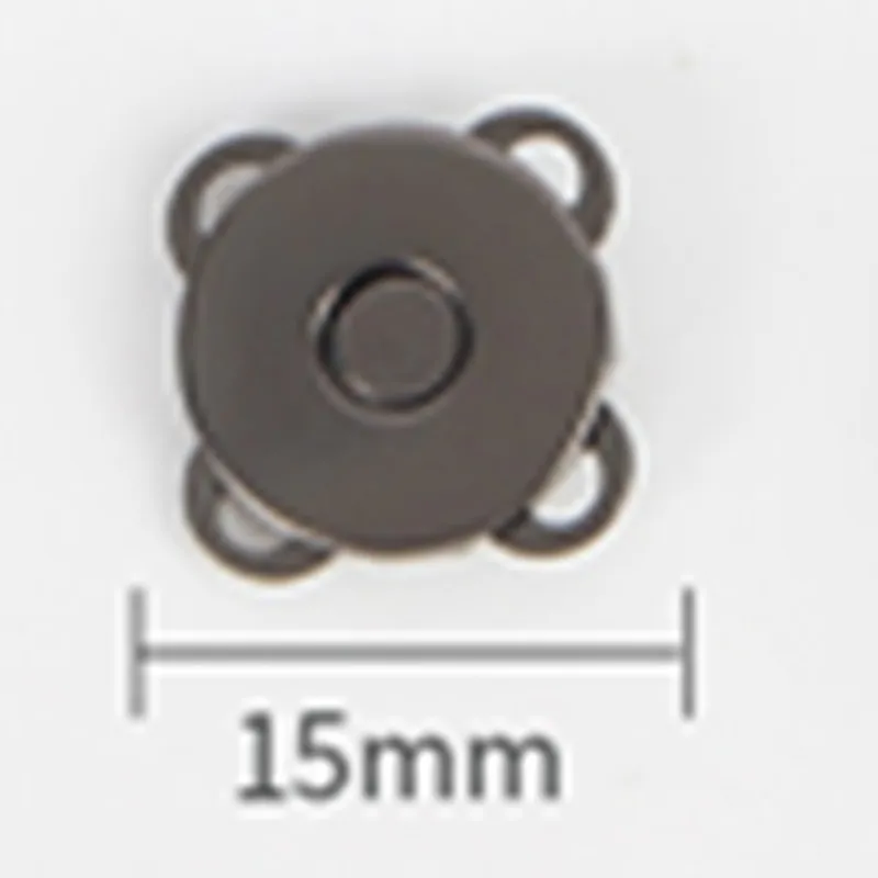 Strong 14MM Plum Blossom Shape Snap Magnet Button for Bag In Gun Metal Color