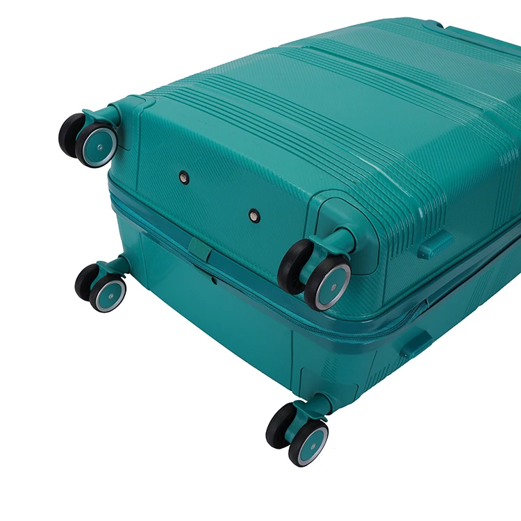 new arrivals airline approved colorful polypropylene 3 piece trolley hot travel suitcase set