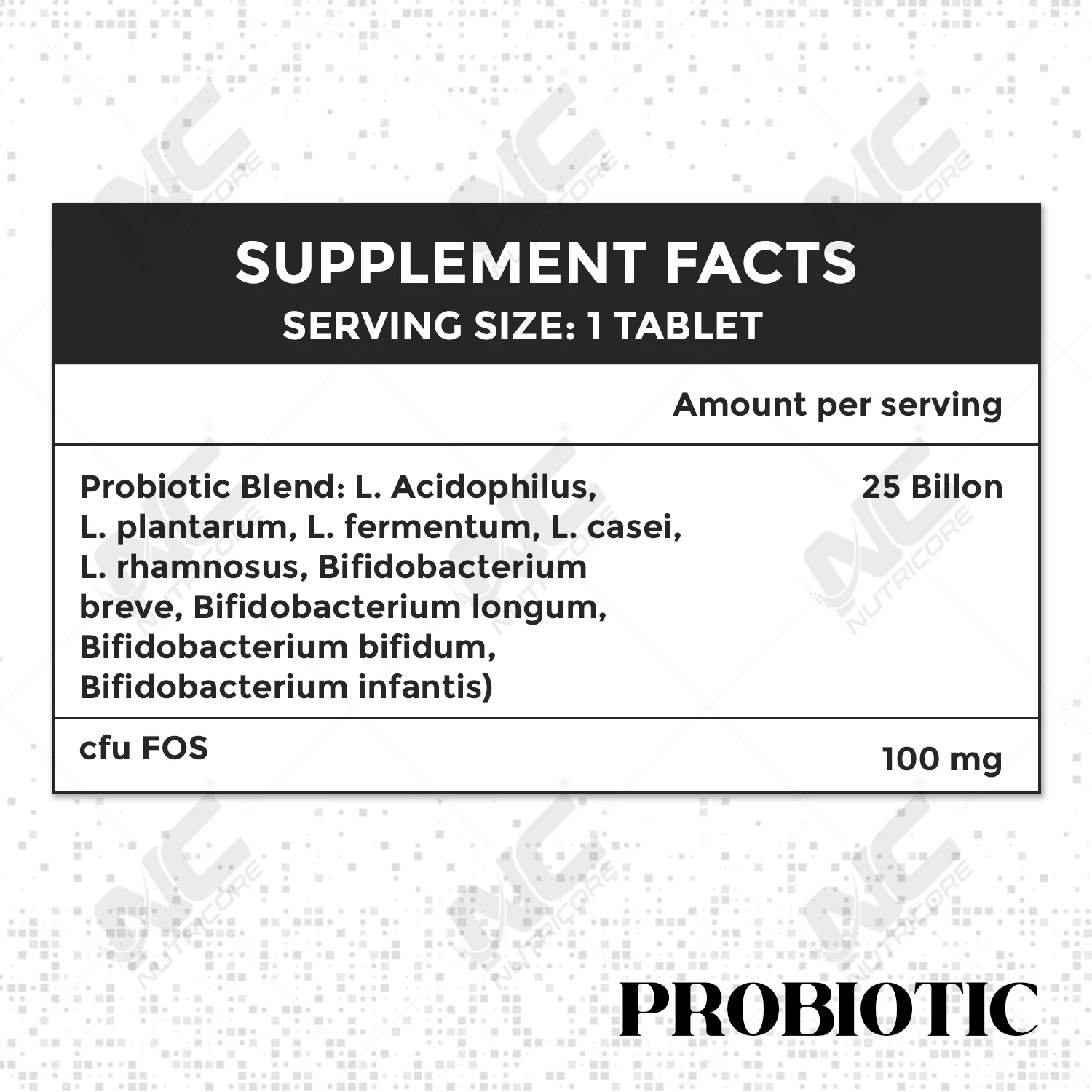 Customized Labeling Healthcare Supplement Effervescent Probiotics Tablets