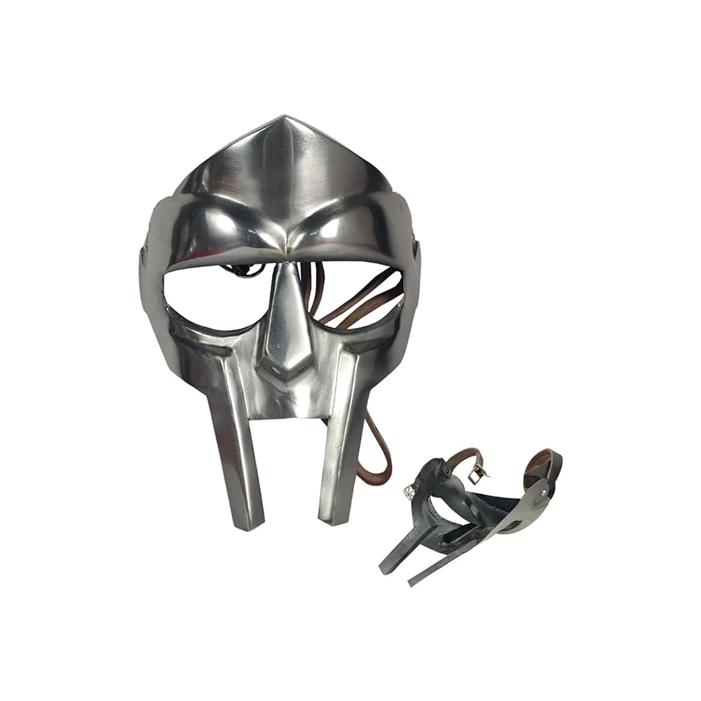Premium quality Halloween Mask Roman Gladiator Helmet Face MF Doom Medieval Viking Helmet Face Mask With At Best Price