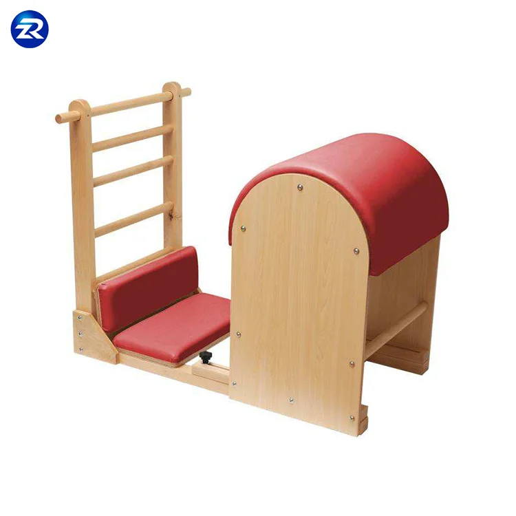 wooden ladder barrel distance adjustable equipment studio reformer pilates ladder barrel