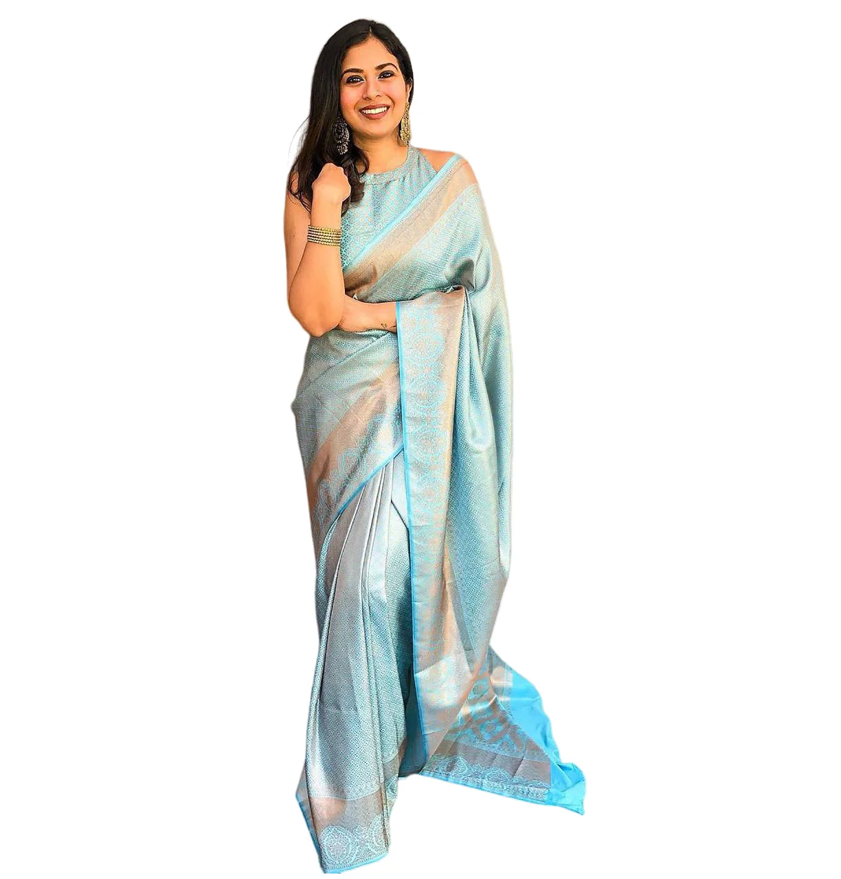 Hot Selling Wedding Festival Wear Bridal Banarasi Soft Silk Saree Indian Supplier Available at Wholesale Price Latest Saree