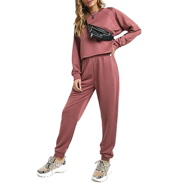 New Stylish Custom Logo Tracksuit Crop Tops Hoodies and Sweatpants Two Piece Set Jogging Tracksuits For Men and Women