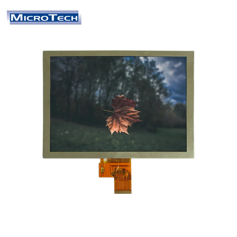 8 inch 1024*768 RGB 40pin LVDS Interface tft lcd module screen Can be equipped with touch screen