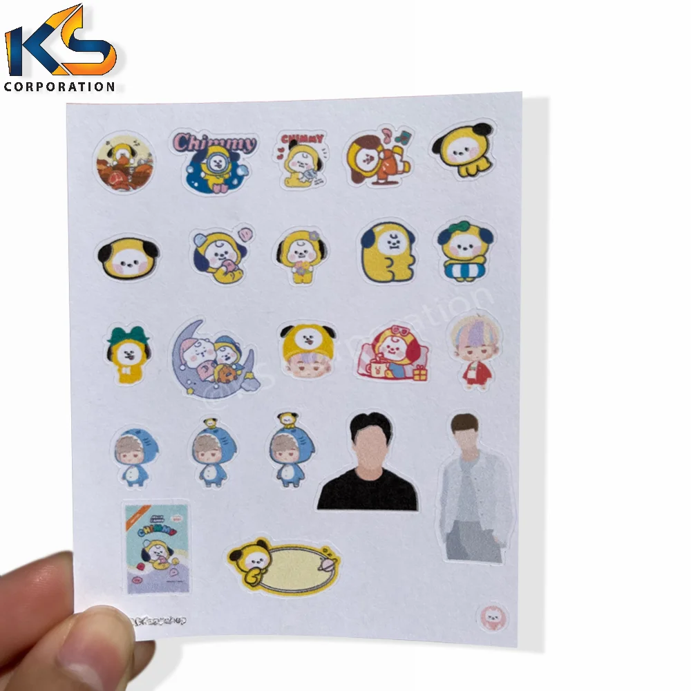 Custom Printed Kiss Cut Sticker A4 A5 A6 Kiss Cut Sticker Sheets New Designs Wholesale Printing  Sticker Sheets