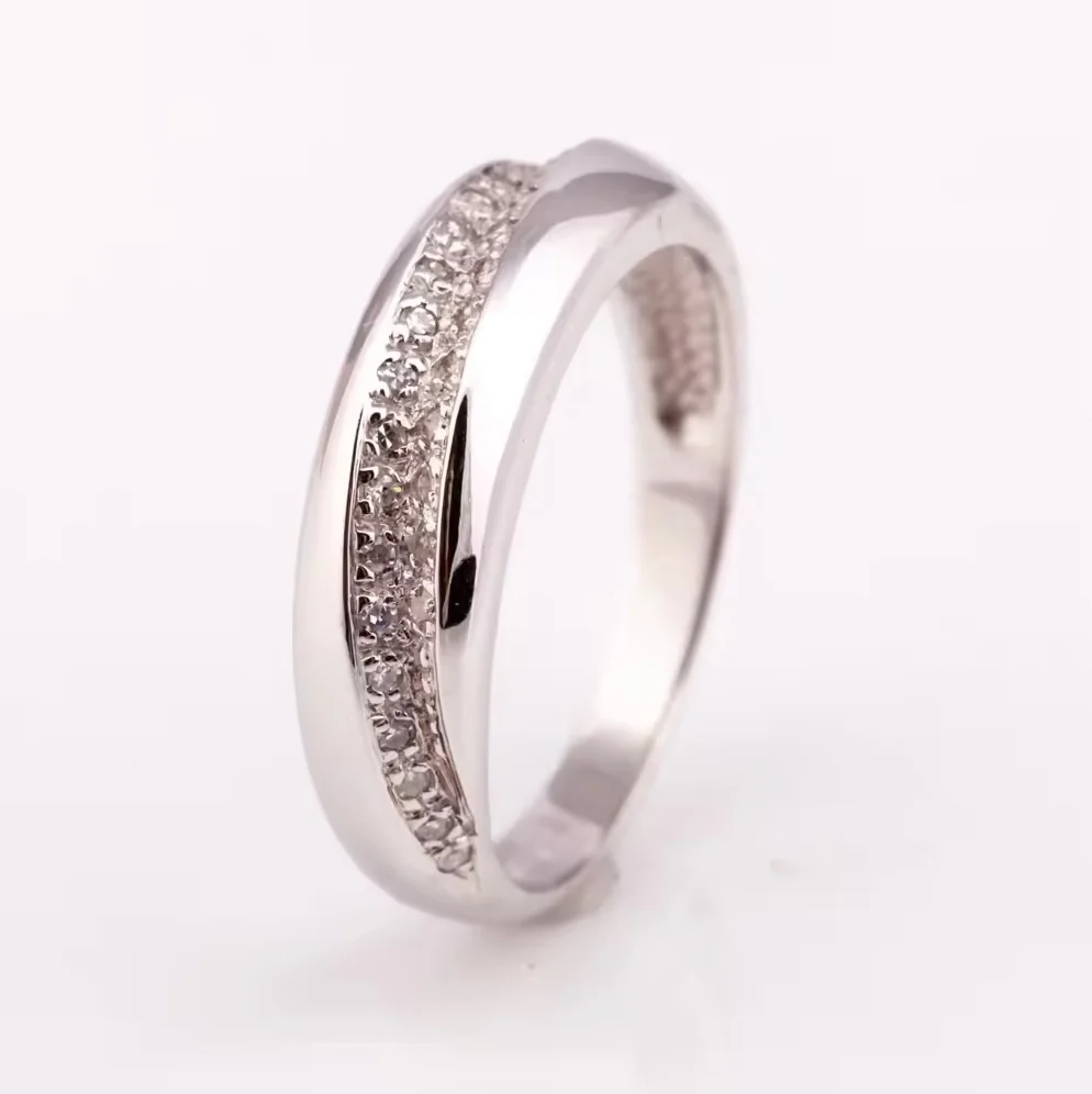2024 Design Rhodium plated silver 925 with diamond simple yet elegant ring factory price bella fine jewelry OEM available