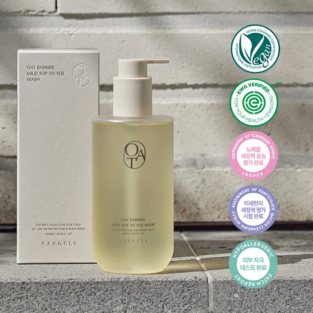 SANGCLI OAT BARRIER MILD TOP TO TOE WASH 300 ml New Arrival Hot Selling Korean Skincare Skin care Wash Shampoo Wholesale