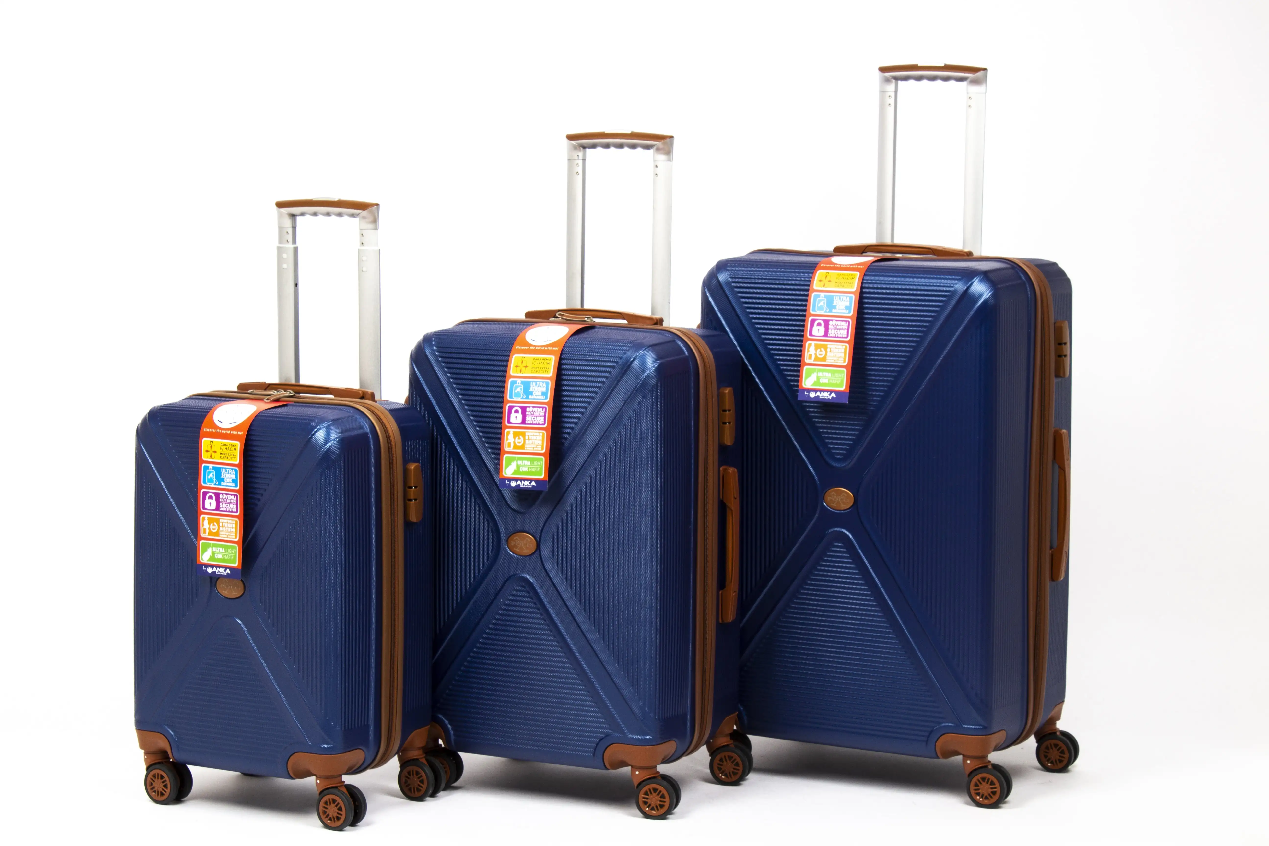 WHOLE ABS SUITCASES Turkish Durable High Quality Travel Bags Sets Trolley Bags Luggage Bags Sets made in Turkey