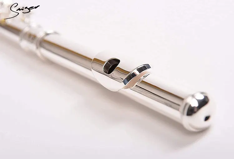 Wholesale Closed Hole C tone 16 Key flute musical instrument brass Nickel Silver Plated flute