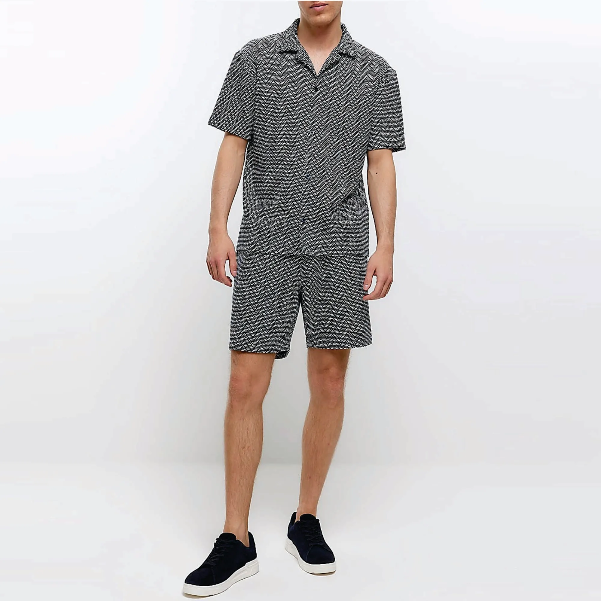 Hawaiian Shirts for Men Summer Beach Vacation Short Sleeve Shirts Fashion Print Lapel Oversized Shirt Top Casual Holiday Clothes