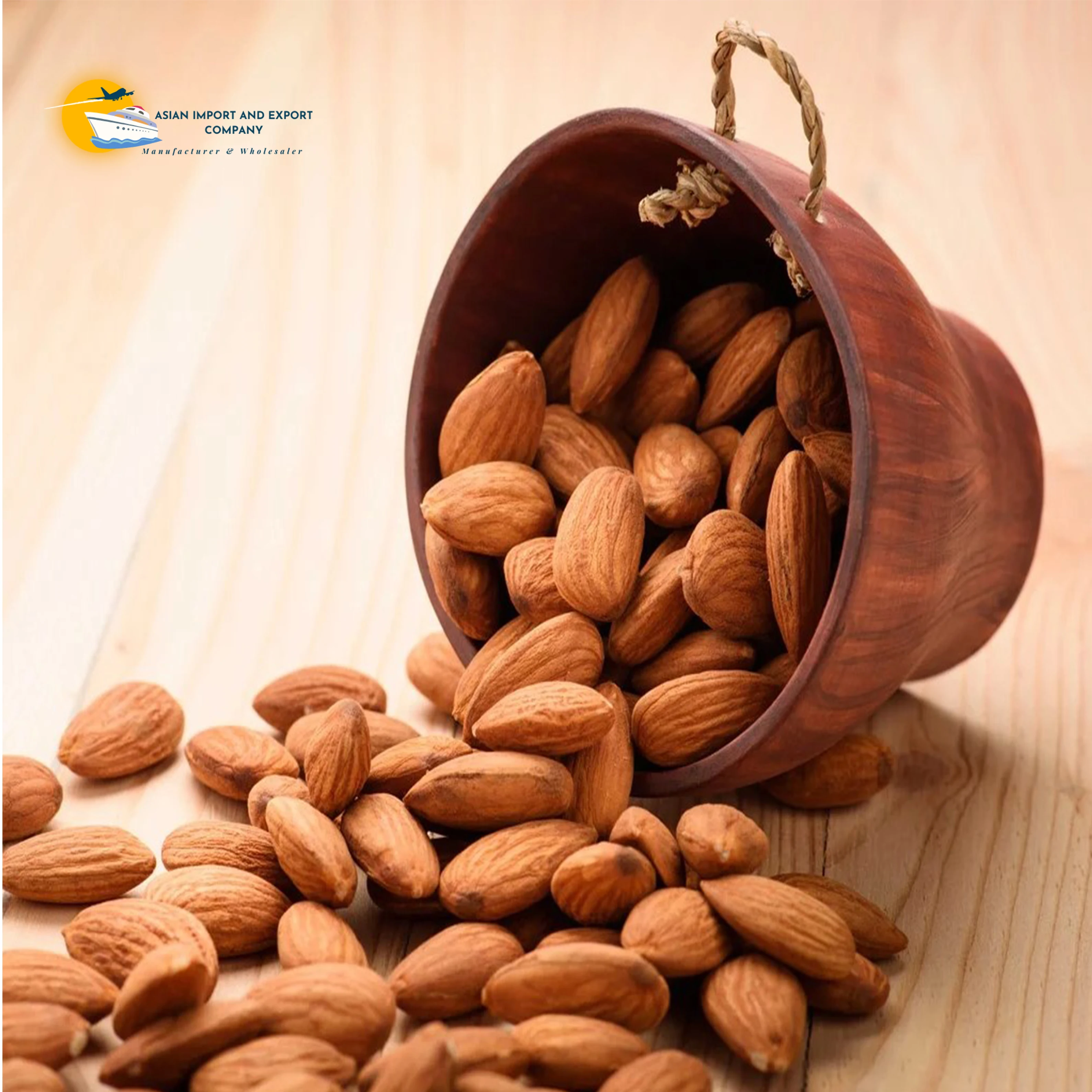 Top Grade Bulk Box 10 kg Nuts and kernels Unshelled Sweet Almond Kernels Almond for wholesale at low price