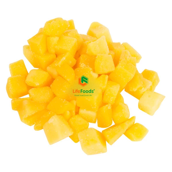 Size cutting shape life 24 months shelf package origin fruit supplier IQF Diced Mango Lifefoods from Vietnam