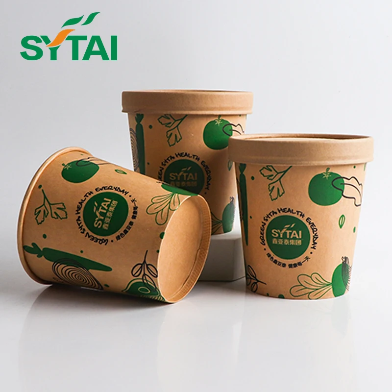 Designed pe coated take away custom printed instant noodle cup