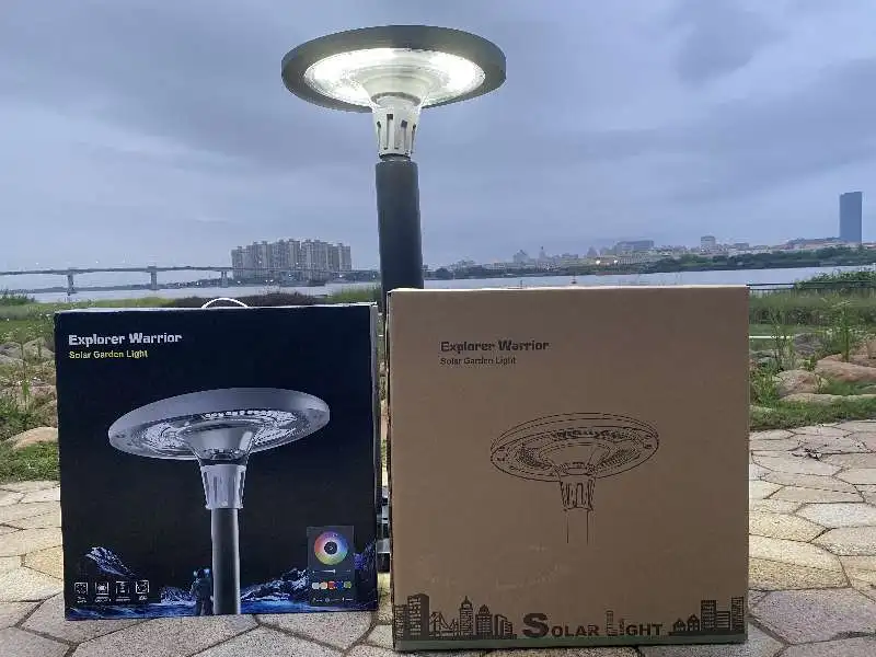 led solar lights + RBG solar led Garden Light with intelligent light control +Remote control + music rhythm