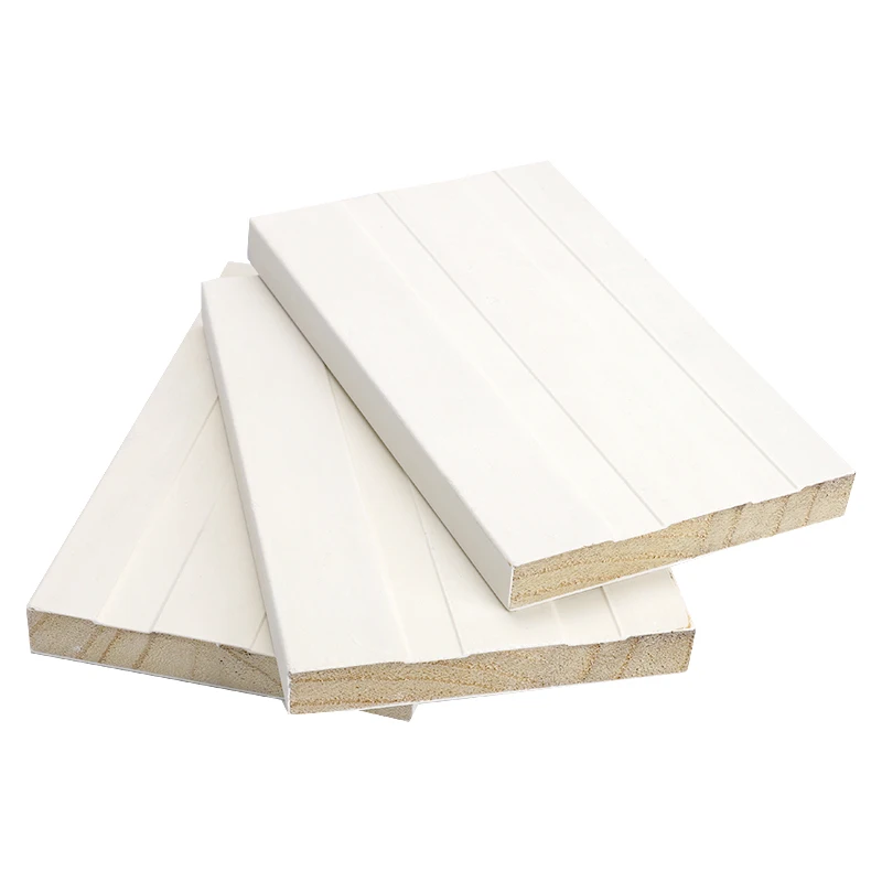 Factory Sales White Primed Finger Joint LVL Wood Flat Door Jamb a Single Lock Mdf Moulding for the Home Decoration
