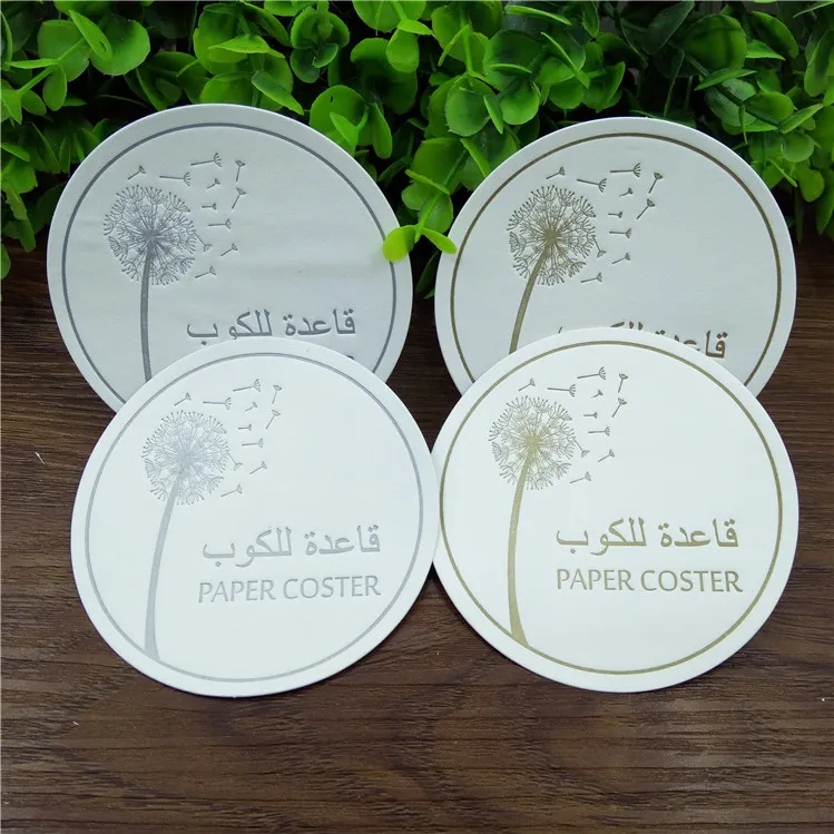Promotional Custom Plantable Paper Customer Size Ecological Paper Card Logo Size Coaster Paper