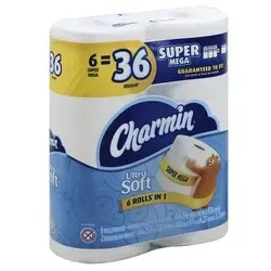 Charmin-ультра мягкая туалетная бумага с сенсорным экраном 24 семейных мега-рулона