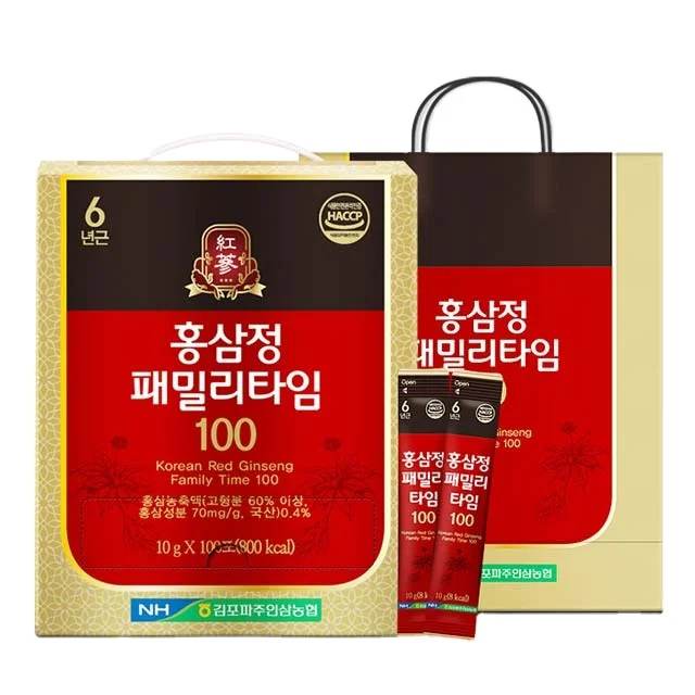 Wholesale OEM Korean Gimpo Paju Ginseng Nonghyup Red Ginseng Extract Family Time 100