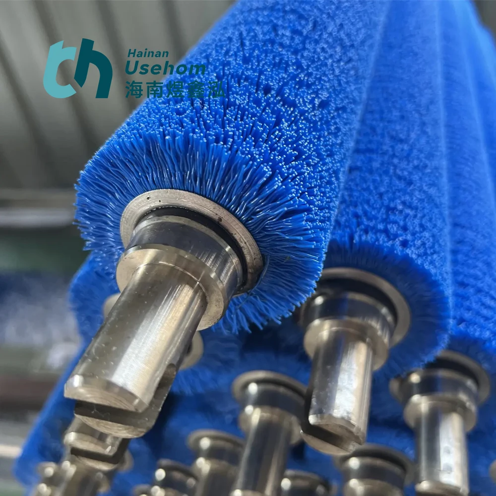 Usehom Nylon Rotating Roller Brush For Photovoltaic Solar Panel Cleaning