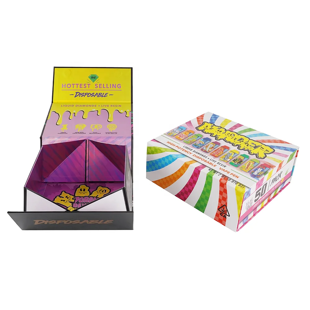 Custom Luxury Folding Gift Boxes Hard Cardboard Rigid Magnet Box with UV Coating and Vanishing Printing Mat with Magnetic Lid