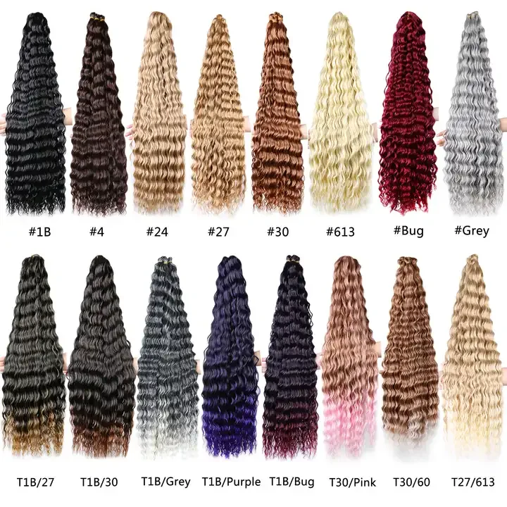 Crochet Braid Hair Super Long Braiding Hair 18 to 30inches 100 to 300g deep Curly Twist Synthetic Braiding Hair extension