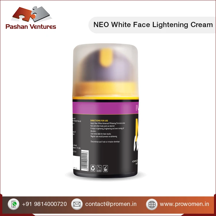 2024 Latest Stock Arrival NEO WHITE Face Lightening Fairness Cream for Women at Reasonable Price for Dull Skin